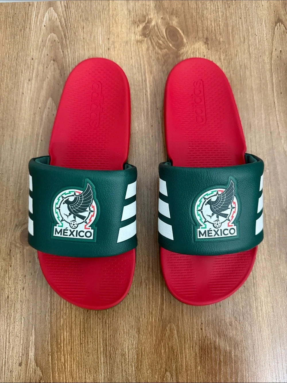 adidas Mens Adilette Comfort Mexico Slide Sandals
